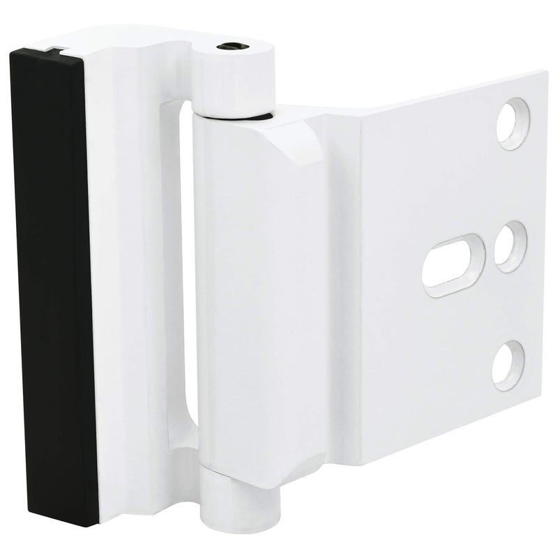 HardwareX Supply Door Reinforcement Lock, Privacy Door Latch Harden Construction 3"" Stop, White - Image 2